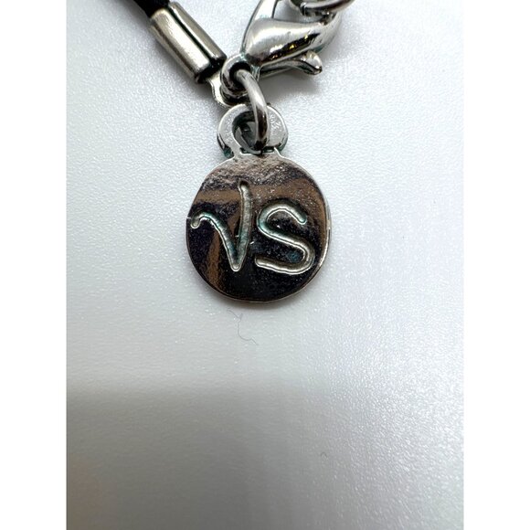 Murano Glass Millefiori Dichroic Square Pendant Necklace VS Artisan Blue Floral - Picture 8 of 9